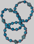 Turquoise Sea Turtle Beaded Bracelet