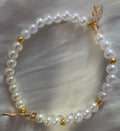 Pearl & Gold Dragonfly Ankle Bracelet