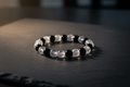 Bold Black & Clear Crystal Background